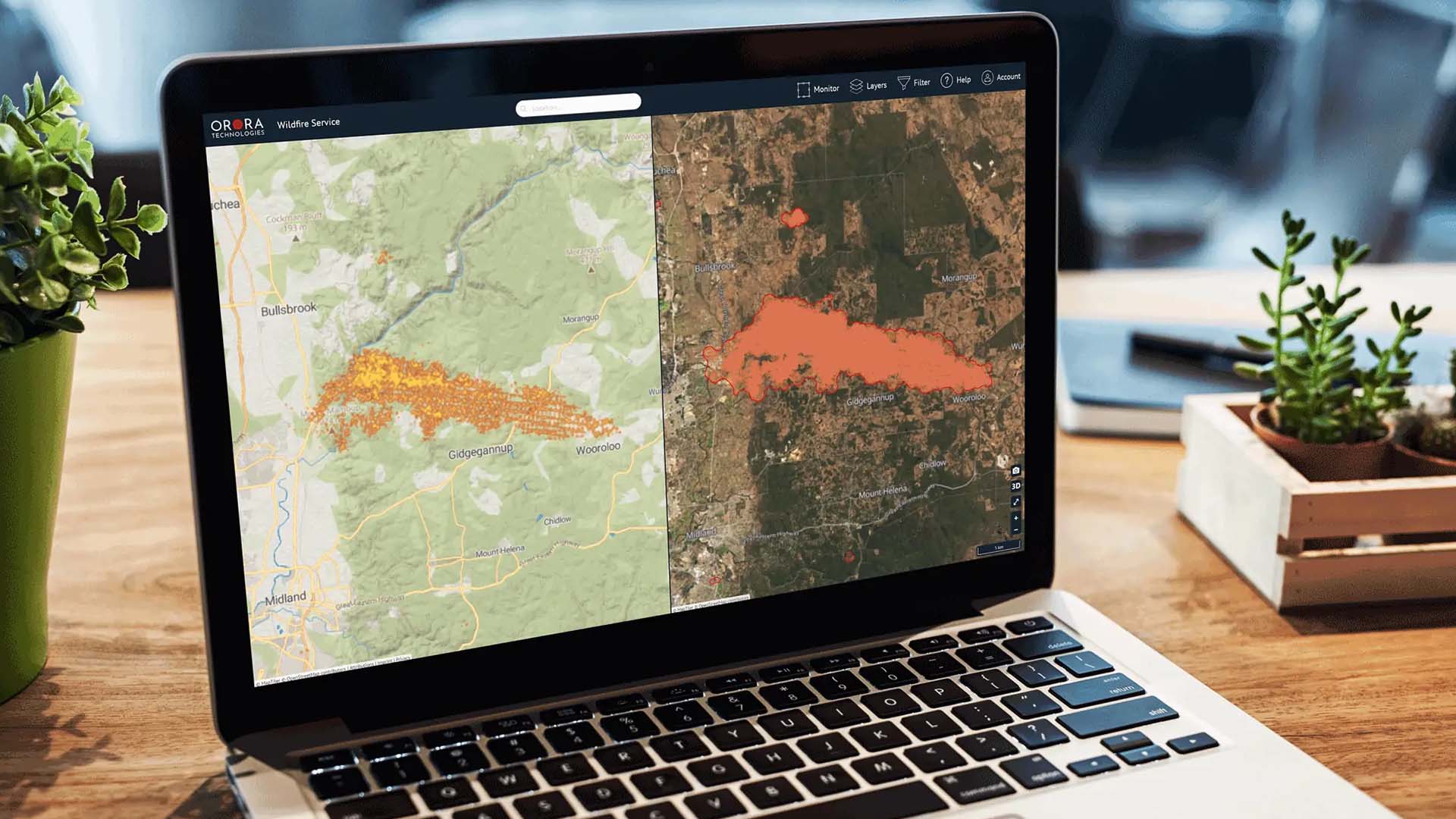 Wildfire monitoring for critical infrastructure – Industries – OroraTech