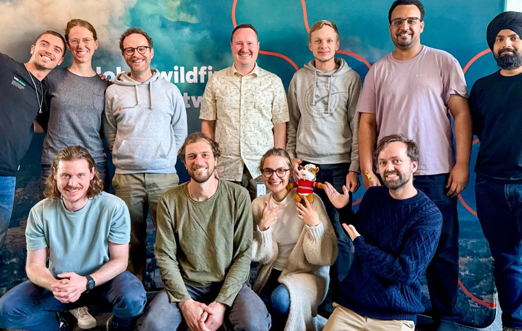 Garofeu with the Wildfire Solution development team