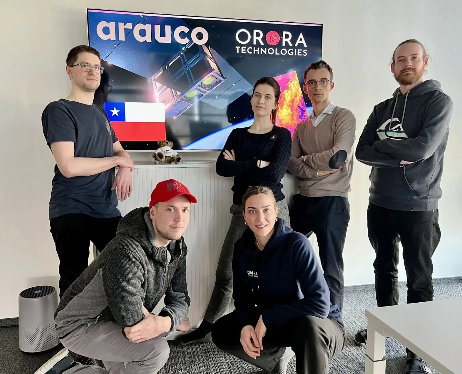 The OroraTech team supporting ARAUCO during the fire season in Chile in February 2023
