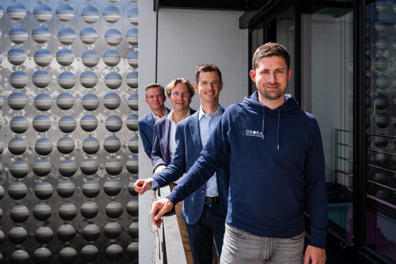 OroraTech's management team: Martin Langer - CEO & CTO, Thomas Grübler - Co-Founder and CSO, Axel Roenneke - CCO, Viktor Gauk - CFO