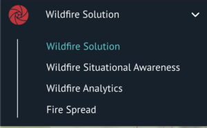 The new Fire Spread panel is located in the top-right corner of Wildfire Solution