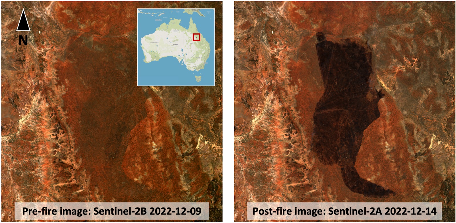 Burnt-Area-after-a-fire-in-Queenstown-by-OroraTech-via-Sentinel-2b